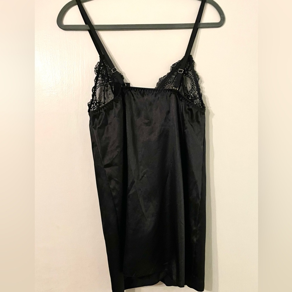 Frederick’s of Hollywood Open Vest Lingerie/Top Black NWT